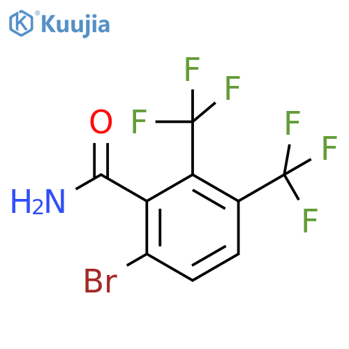 2,3-Bis(trifluoromethyl)-6-bromobenzamide structure