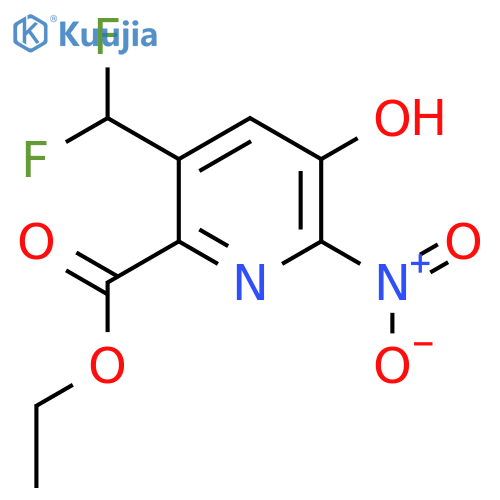 Ethyl 3-(difluoromethyl)-5-hydroxy-6-nitropyridine-2-carboxylate structure