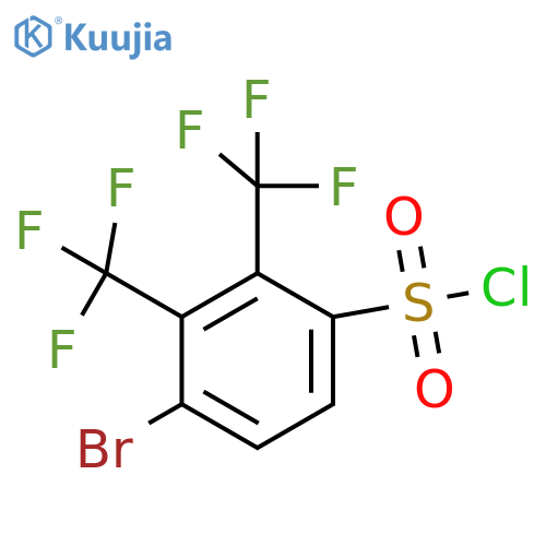 2,3-Bis(trifluoromethyl)-4-bromobenzenesulfonyl chloride structure