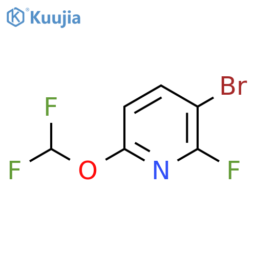 3-Bromo-6-difluoromethoxy-2-fluoropyridine structure