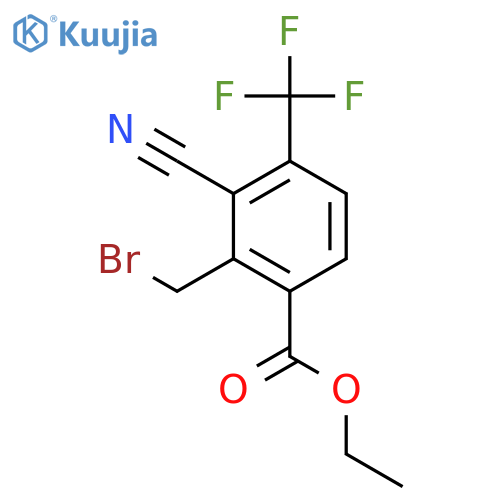 Ethyl 2-bromomethyl-3-cyano-4-(trifluoromethyl)benzoate structure