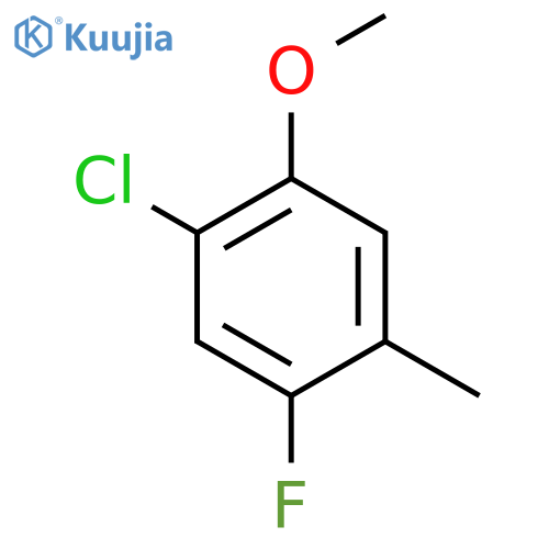 2-Chloro-4-fluoro-5-methylanisole structure