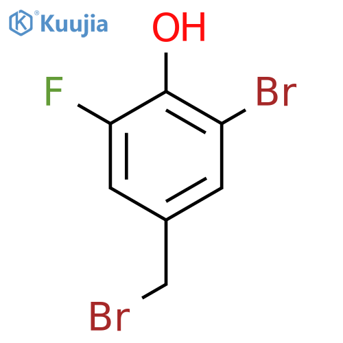 3-Bromo-5-fluoro-4-hydroxybenzyl bromide structure