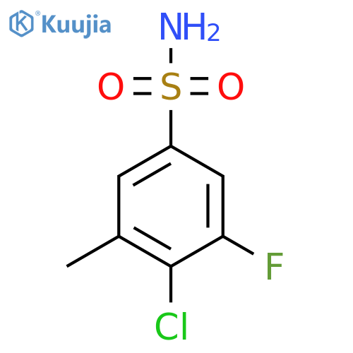 4-Chloro-3-fluoro-5-methylbenzenesulfonamide structure