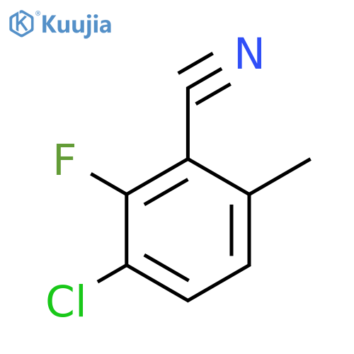 3-Chloro-2-fluoro-6-methylbenzonitrile structure