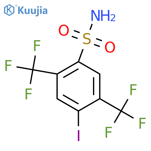 2,5-Bis(trifluoromethyl)-4-iodobenzenesulfonamide structure