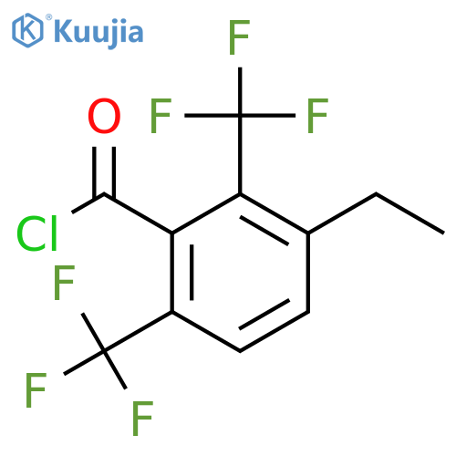 2,6-Bis(trifluoromethyl)-3-ethylbenzoyl chloride structure