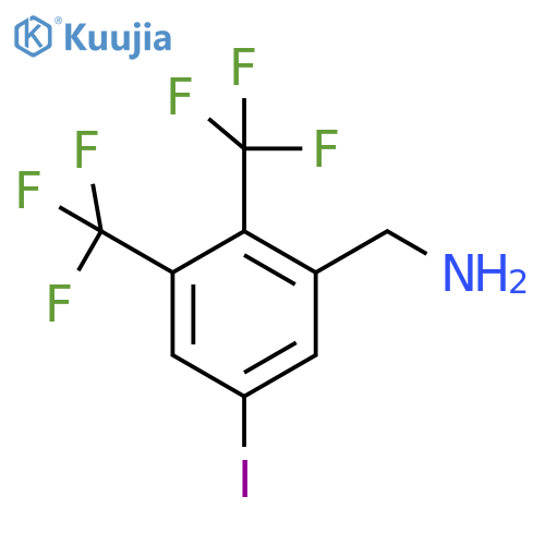 2,3-Bis(trifluoromethyl)-5-iodobenzylamine structure