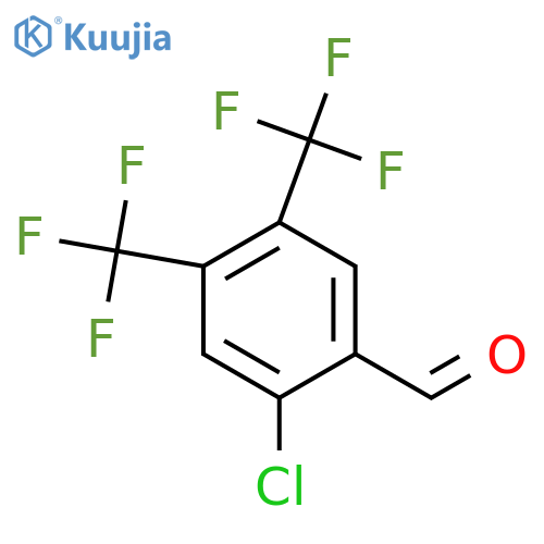 4,5-Bis(trifluoromethyl)-2-chlorobenzaldehyde structure