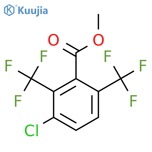 Methyl 2,6-bis(trifluoromethyl)-3-chlorobenzoate structure