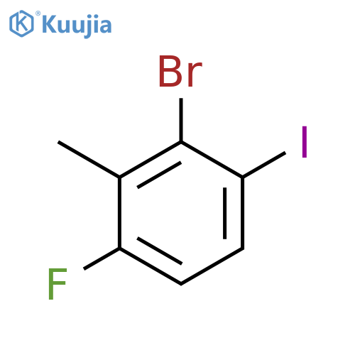 2-Bromo-6-fluoro-3-iodotoluene structure