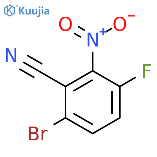 6-Bromo-3-fluoro-2-nitrobenzonitrile structure