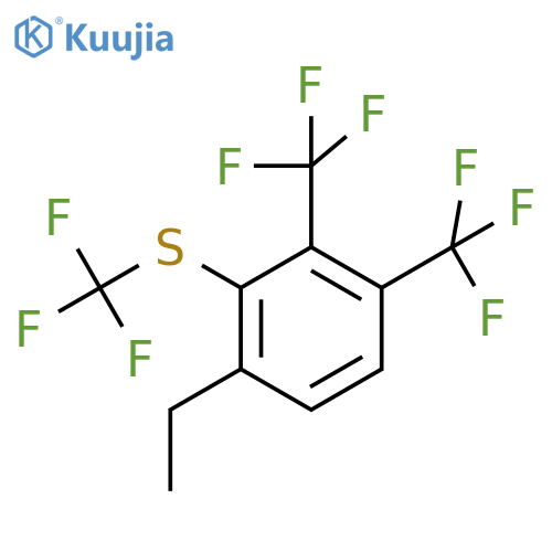 2,3-Bis(trifluoromethyl)-6-ethyl(trifluoromethylthio)benzene structure