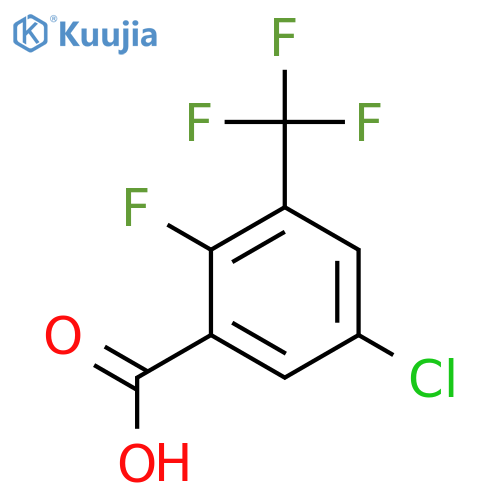 5-Chloro-2-fluoro-3-(trifluoromethyl)benzoic acid structure