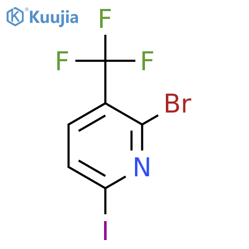 2-Bromo-6-iodo-3-(trifluoromethyl)pyridine structure