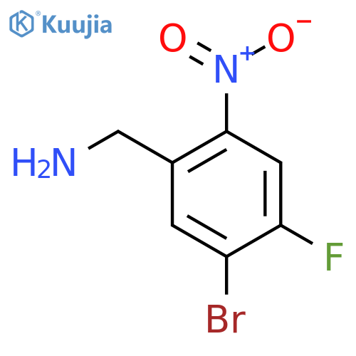 5-Bromo-4-fluoro-2-nitrobenzylamine structure