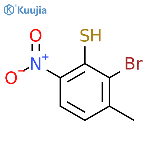 2-Bromo-3-methyl-6-nitrothiophenol structure