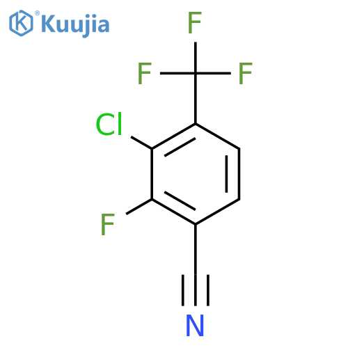 3-Chloro-2-fluoro-4-(trifluoromethyl)benzonitrile structure