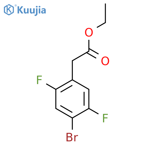 Ethyl 4-bromo-2,5-difluorophenylacetate structure