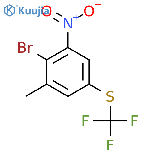 2-Bromo-3-nitro-5-(trifluoromethylthio)toluene structure