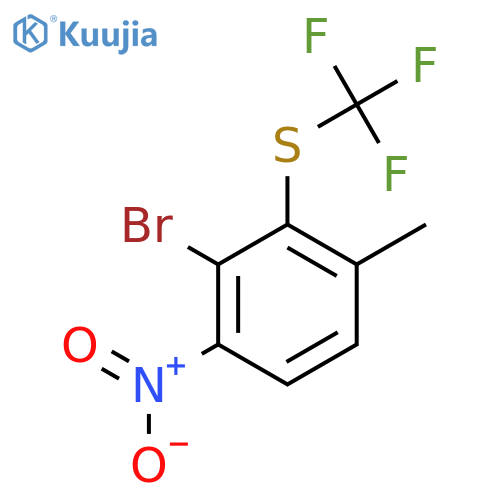 3-Bromo-4-nitro-2-(trifluoromethylthio)toluene structure