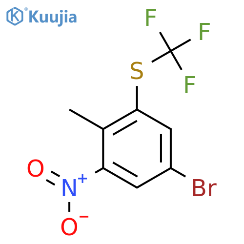 4-Bromo-6-nitro-2-(trifluoromethylthio)toluene structure