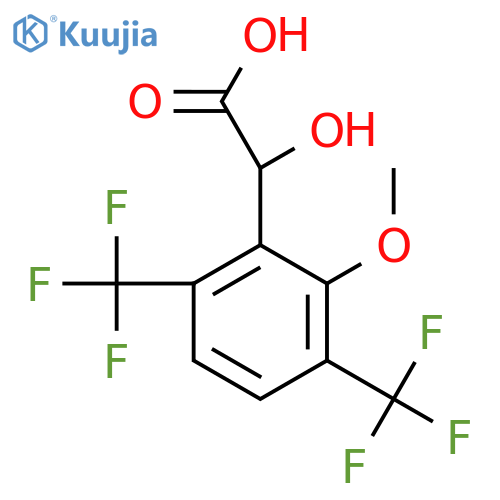 3,6-Bis(trifluoromethyl)-2-methoxymandelic acid structure