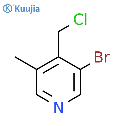 3-Bromo-4-chloromethyl-5-methylpyridine structure