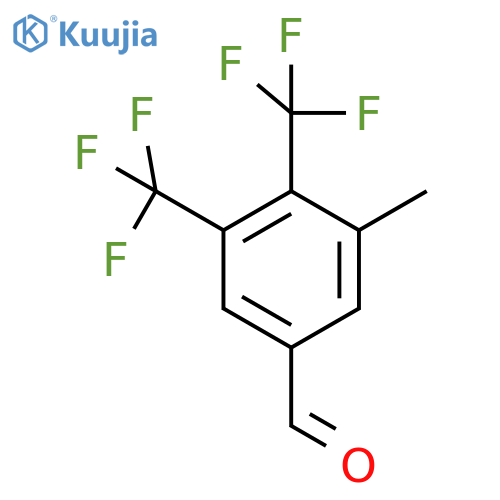 3,4-Bis(trifluoromethyl)-5-methylbenzaldehyde structure