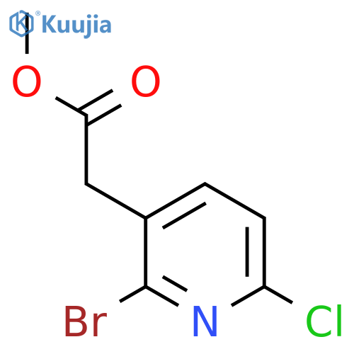 Methyl 2-bromo-6-chloropyridine-3-acetate structure