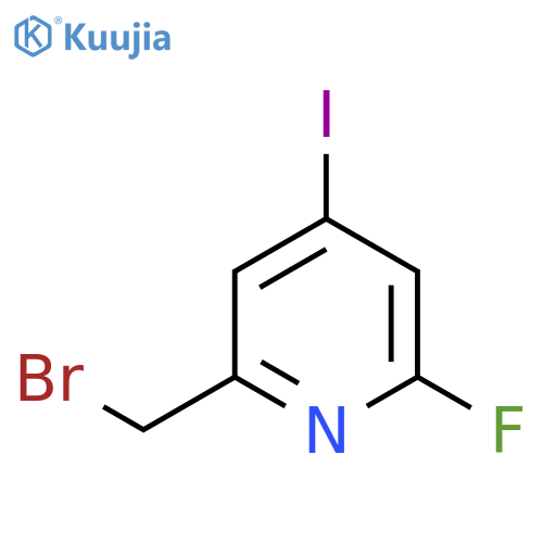 2-Bromomethyl-6-fluoro-4-iodopyridine structure