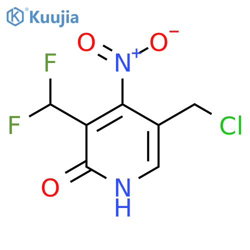 5-(Chloromethyl)-3-(difluoromethyl)-2-hydroxy-4-nitropyridine structure