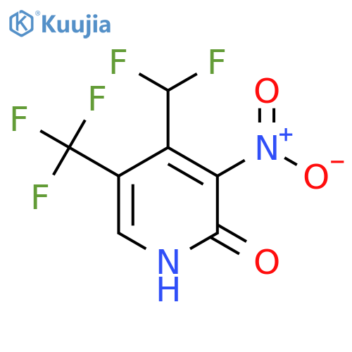 4-(Difluoromethyl)-2-hydroxy-3-nitro-5-(trifluoromethyl)pyridine structure