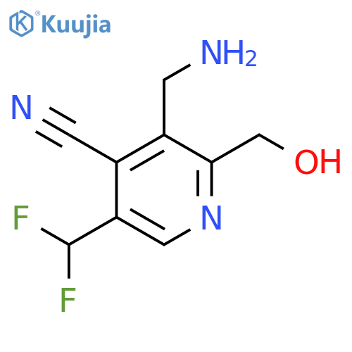 3-(Aminomethyl)-4-cyano-5-(difluoromethyl)pyridine-2-methanol structure