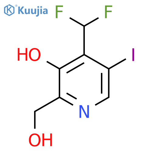 4-(Difluoromethyl)-3-hydroxy-5-iodopyridine-2-methanol structure