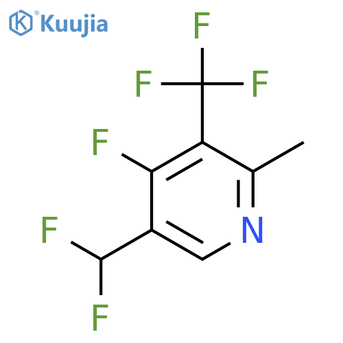 5-(Difluoromethyl)-4-fluoro-2-methyl-3-(trifluoromethyl)pyridine structure