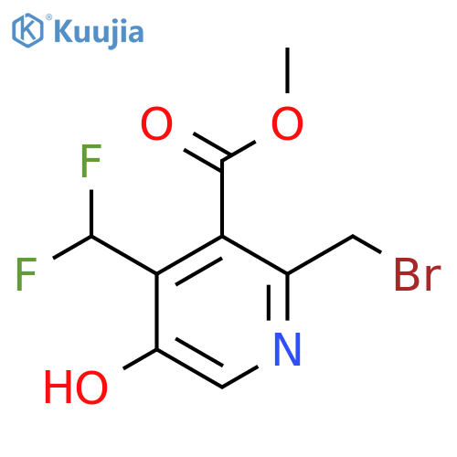 Methyl 2-(bromomethyl)-4-(difluoromethyl)-5-hydroxypyridine-3-carboxylate structure