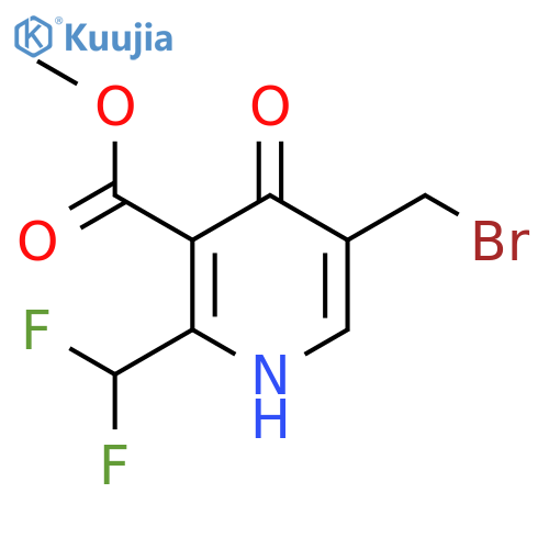 Methyl 5-(bromomethyl)-2-(difluoromethyl)-4-hydroxypyridine-3-carboxylate structure