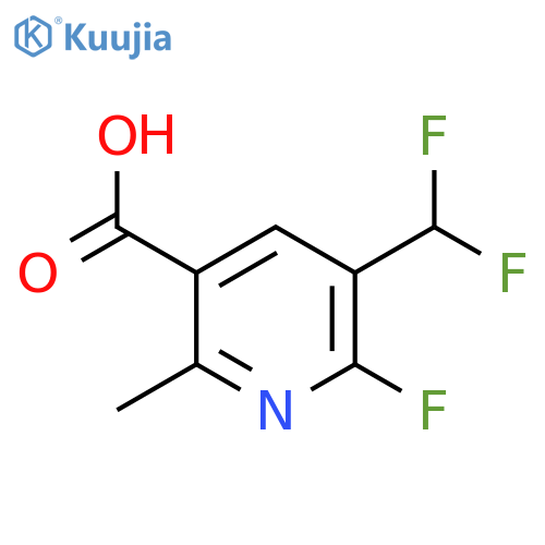 3-(Difluoromethyl)-2-fluoro-6-methylpyridine-5-carboxylic acid structure