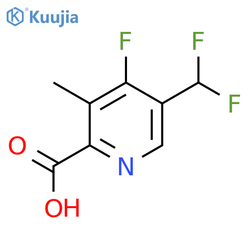 5-(Difluoromethyl)-4-fluoro-3-methylpyridine-2-carboxylic acid structure