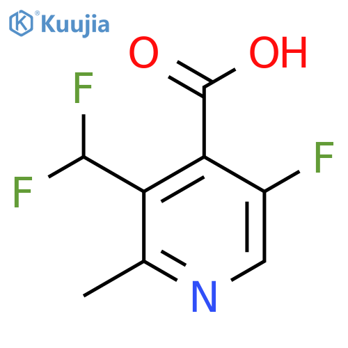 3-(Difluoromethyl)-5-fluoro-2-methylpyridine-4-carboxylic acid structure