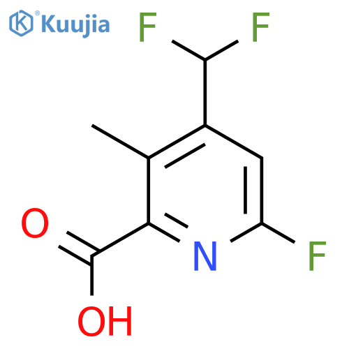 4-(Difluoromethyl)-6-fluoro-3-methylpyridine-2-carboxylic acid structure