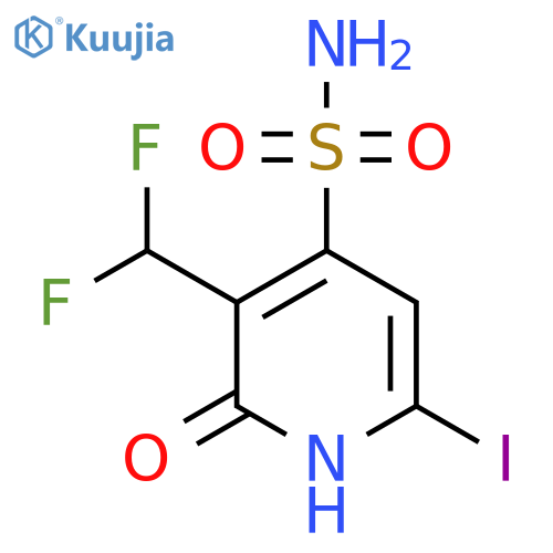 3-(Difluoromethyl)-2-hydroxy-6-iodopyridine-4-sulfonamide structure