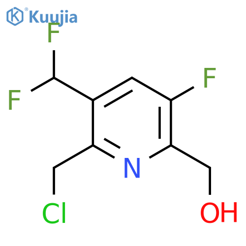 2-(Chloromethyl)-3-(difluoromethyl)-5-fluoropyridine-6-methanol structure