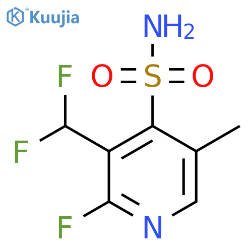 3-(Difluoromethyl)-2-fluoro-5-methylpyridine-4-sulfonamide structure