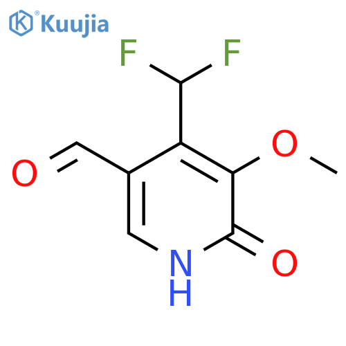 4-(Difluoromethyl)-2-hydroxy-3-methoxypyridine-5-carboxaldehyde structure