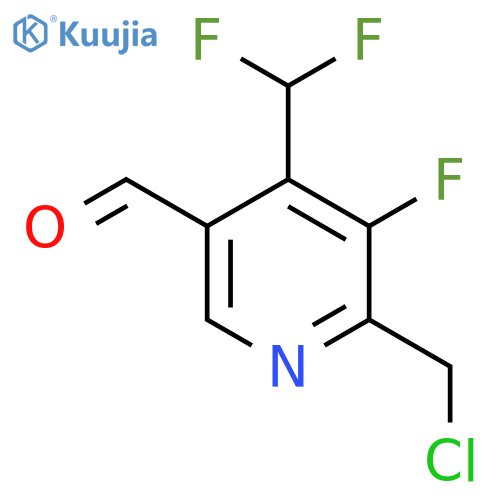 2-(Chloromethyl)-4-(difluoromethyl)-3-fluoropyridine-5-carboxaldehyde structure