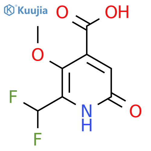 2-(Difluoromethyl)-6-hydroxy-3-methoxypyridine-4-carboxylic acid structure