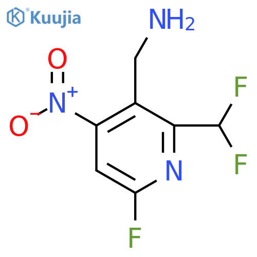 3-(Aminomethyl)-2-(difluoromethyl)-6-fluoro-4-nitropyridine structure