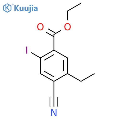 Ethyl 4-cyano-5-ethyl-2-iodobenzoate structure